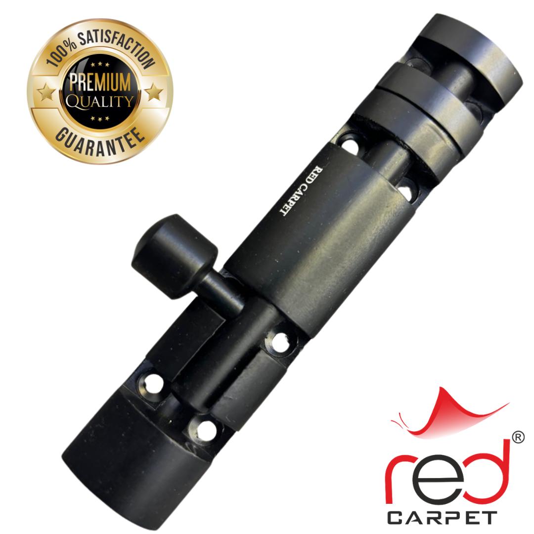 TOWER BOLT FULL ROUND BLACK 12"