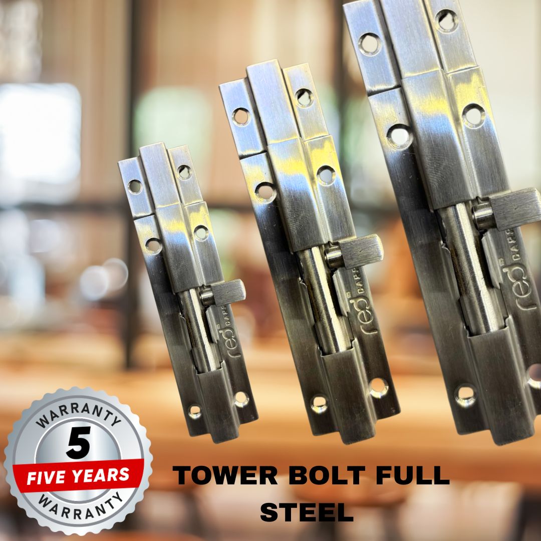 Tower Bolt Matt (Steel) 6 "