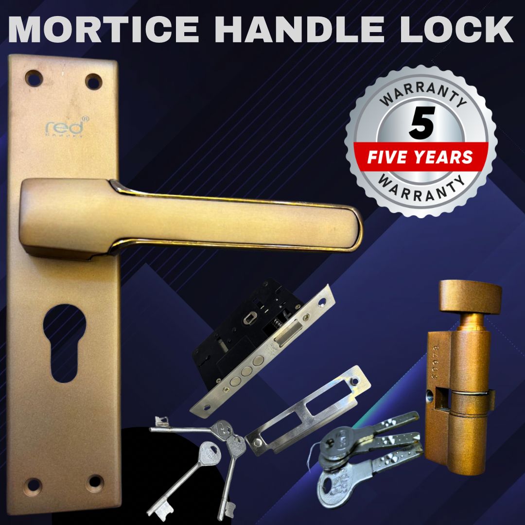 813 KY MATT GOLD MORTICE HANDLE LOCK