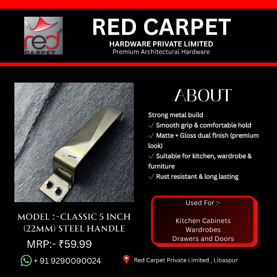 CLASSIC 5 INCH (22MM) STEEL HANDLE