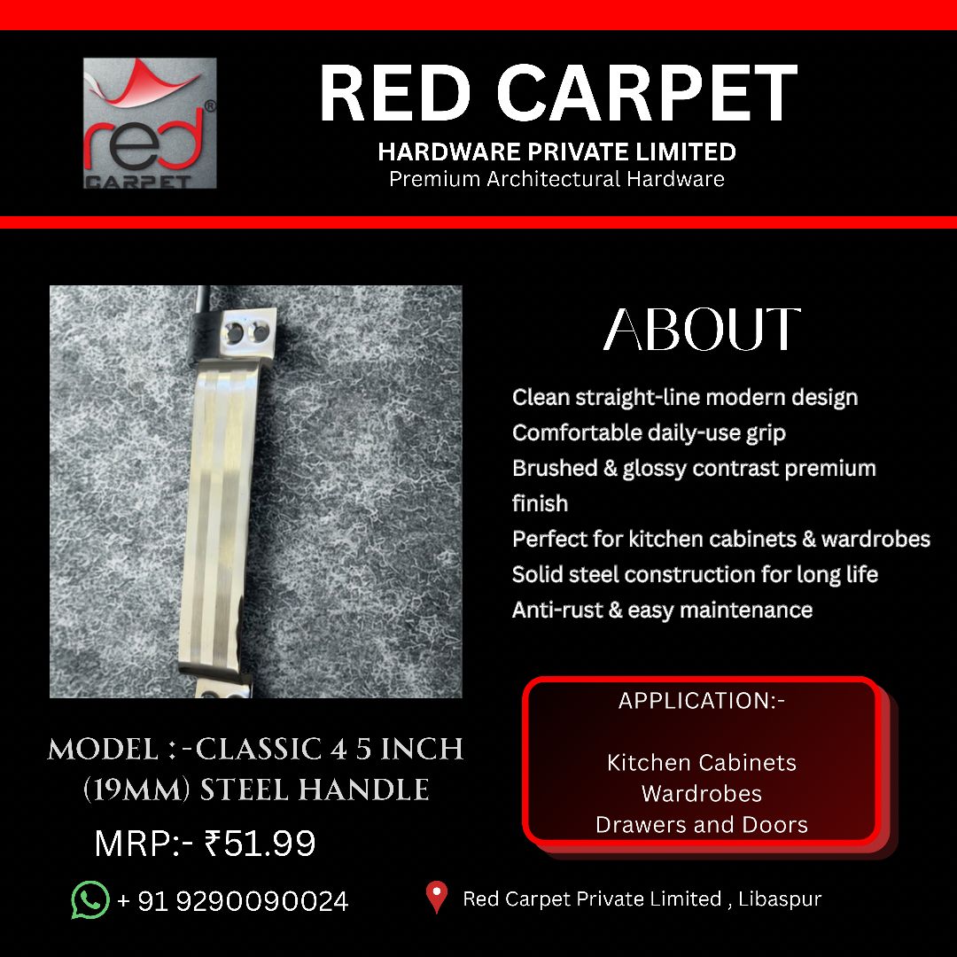 CLASSIC 4 5" (19MM) STEEL HANDLE