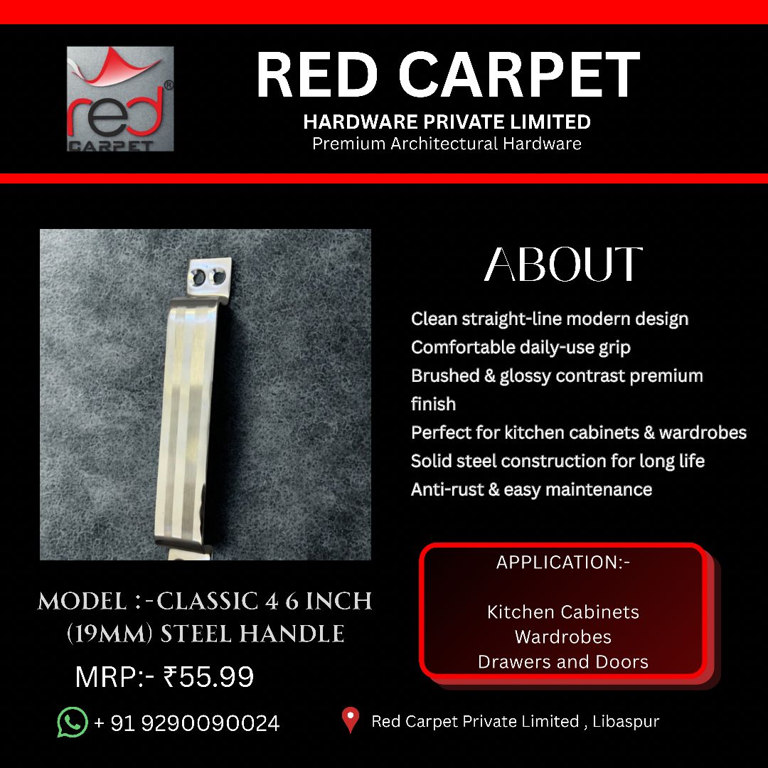 CLASSIC 4 6" (19MM) STEEL HANDLE