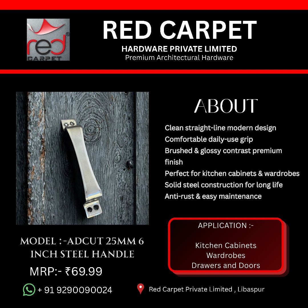 ADCUT (JAZZ) 6"(25 MM) STEEL HANDLE