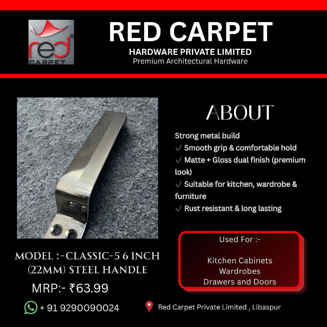CLASSIC-5 6" (22MM) STEEL HANDLE