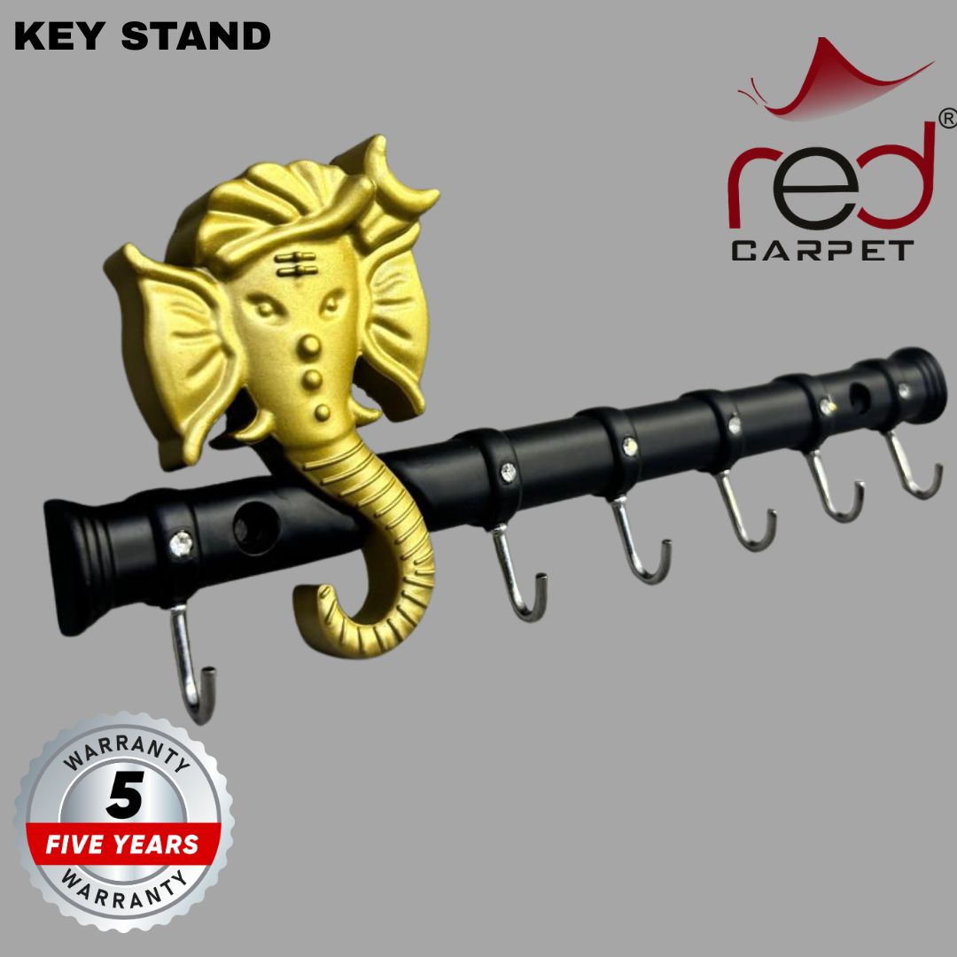 Key Stand Ganpati black gold
